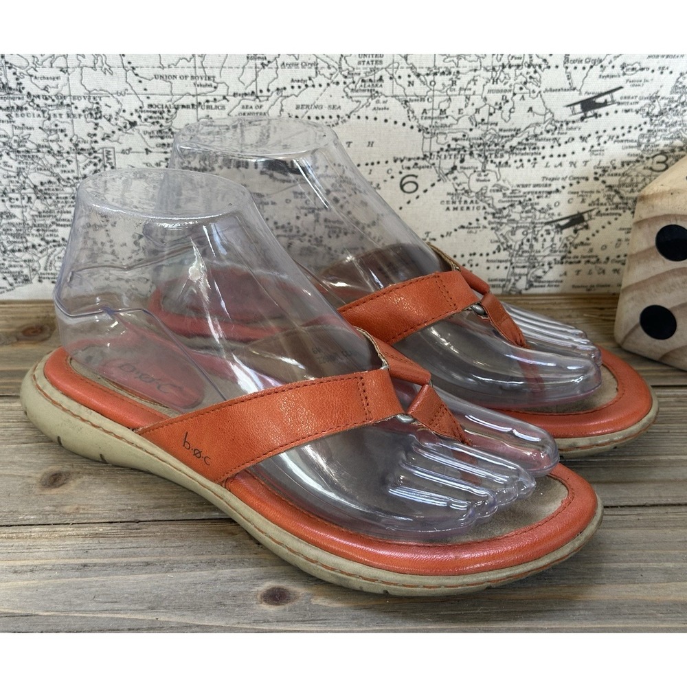 BOC Born Orange Sandals Women's 6 M Flip Flops Comfort